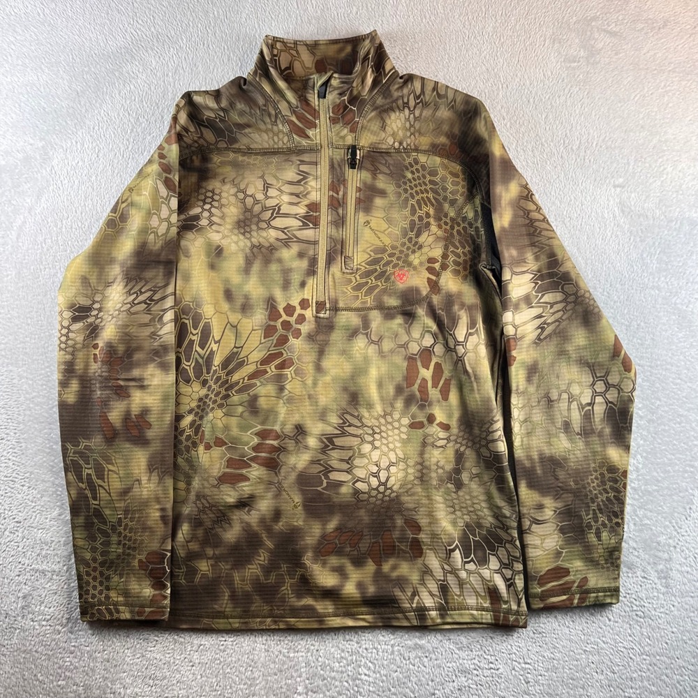 Ariat Mens Kryptek Mandrake Camo 1/4 Zip Performance Pullover 10013478 M
